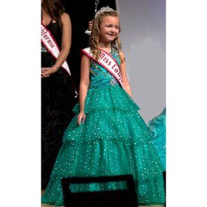 Perfect Angel Girl's Pageant Ballgown Size 2 Fit for a Queen